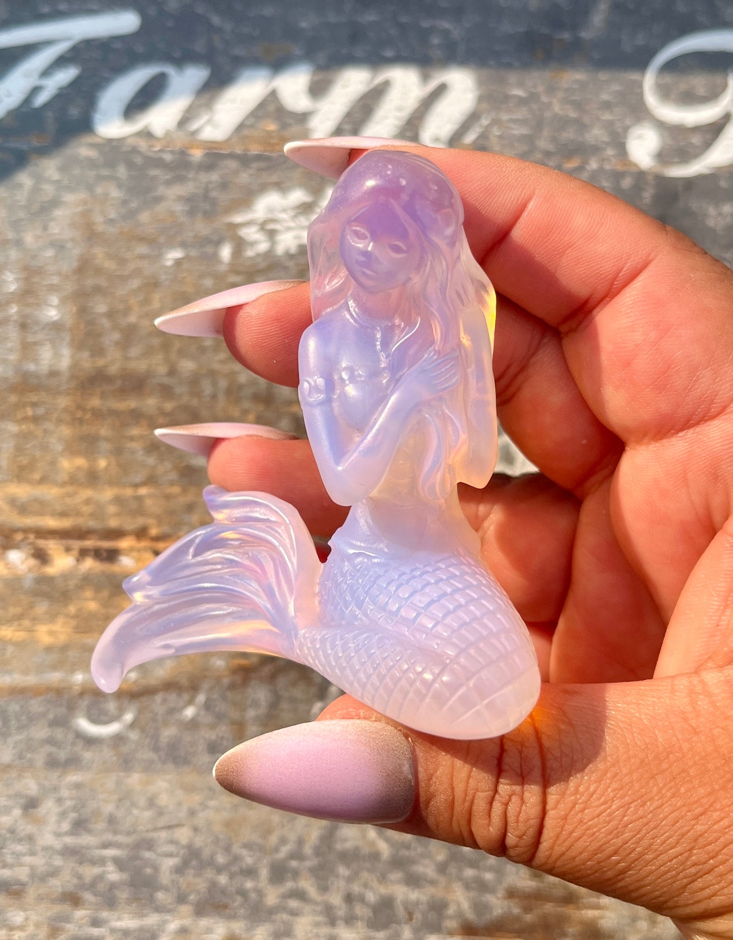 Gorgeous Pink Opalite Mermaid