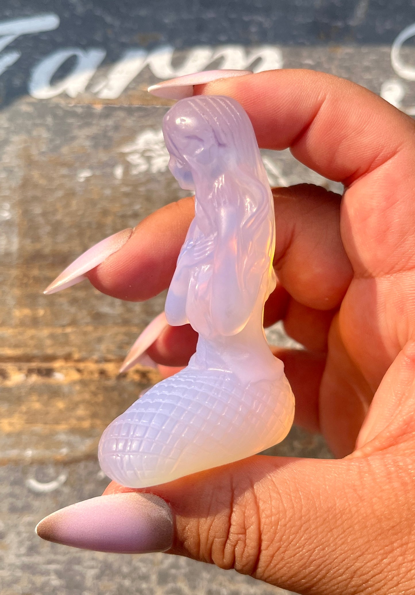 Gorgeous Pink Opalite Mermaid