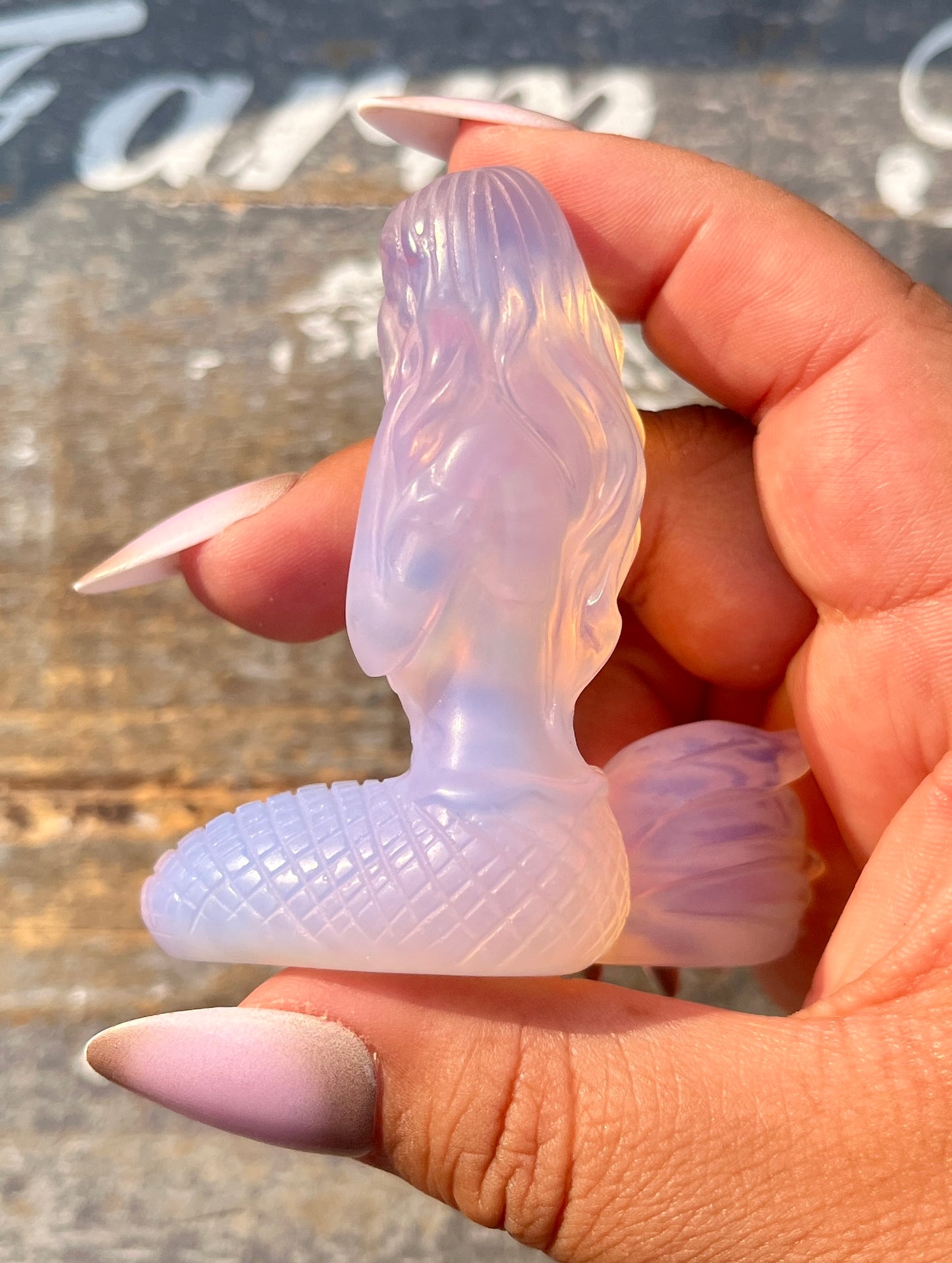 Gorgeous Pink Opalite Mermaid