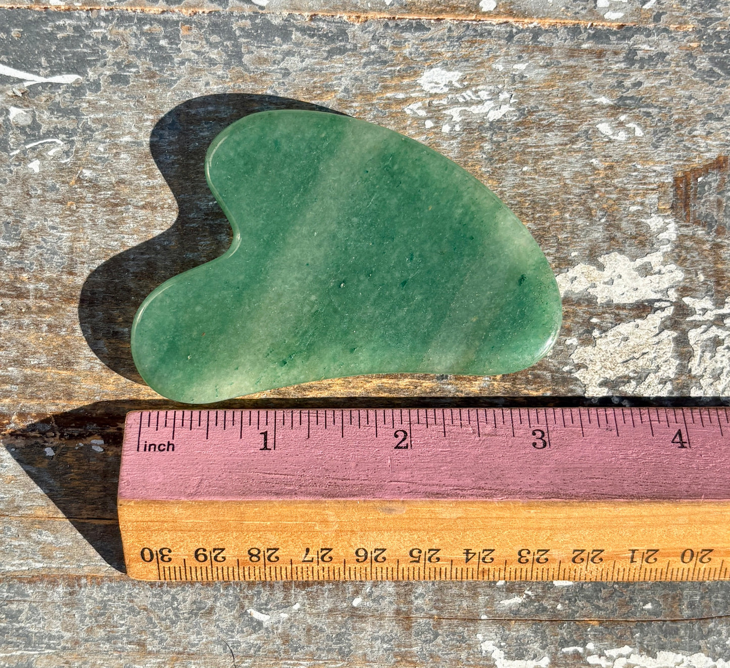 One (1) Green Aventurine Gua Sha Massage Tool