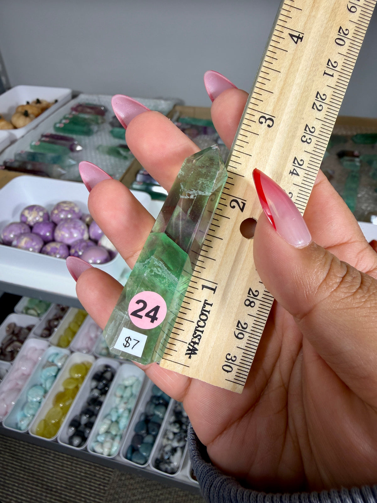 Gorgeous Rainbow Fluorite Tower | China | Opt 24