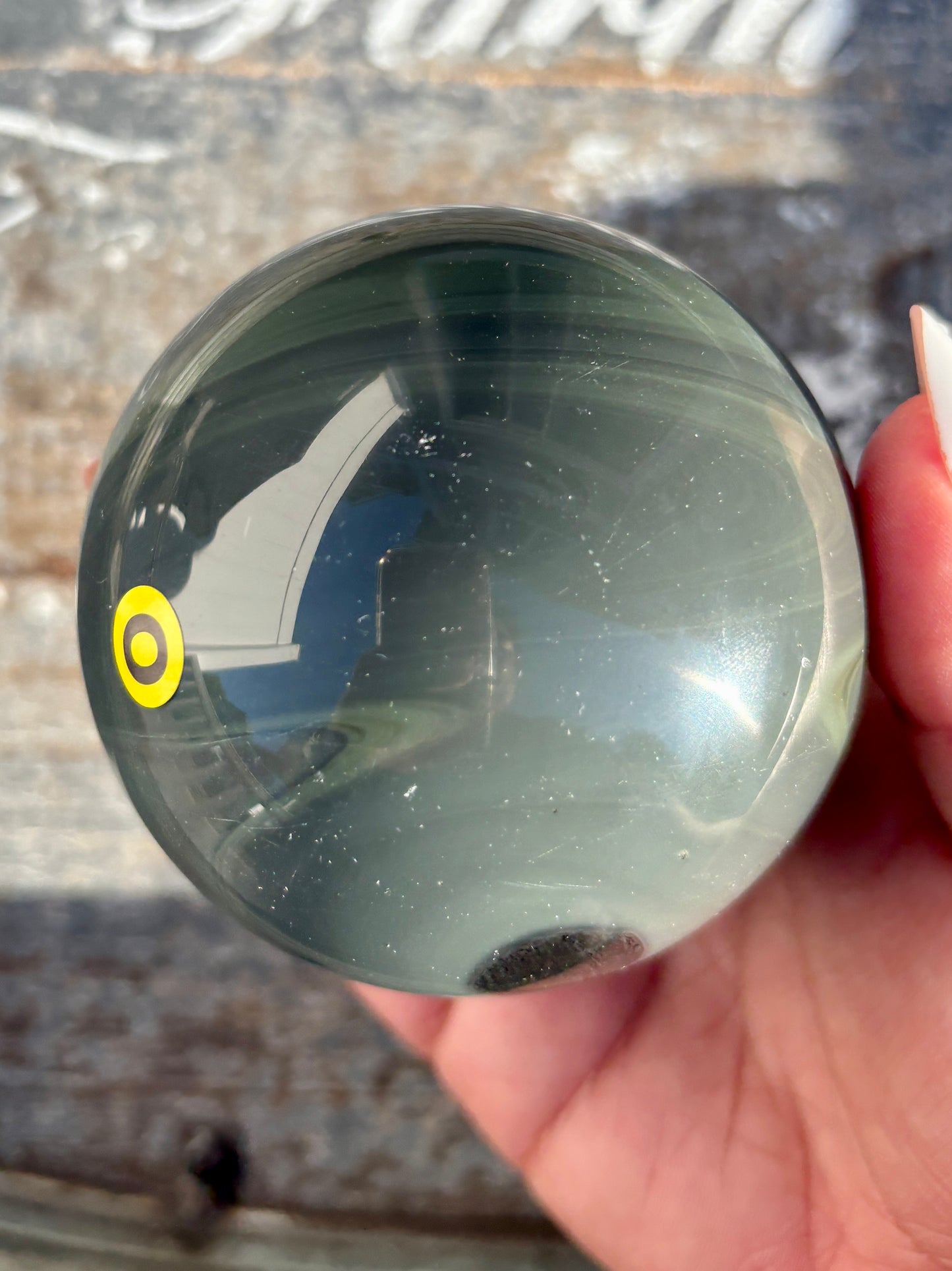 Rare Platinum Obsidian Large Sphere from Mexico | Opt O