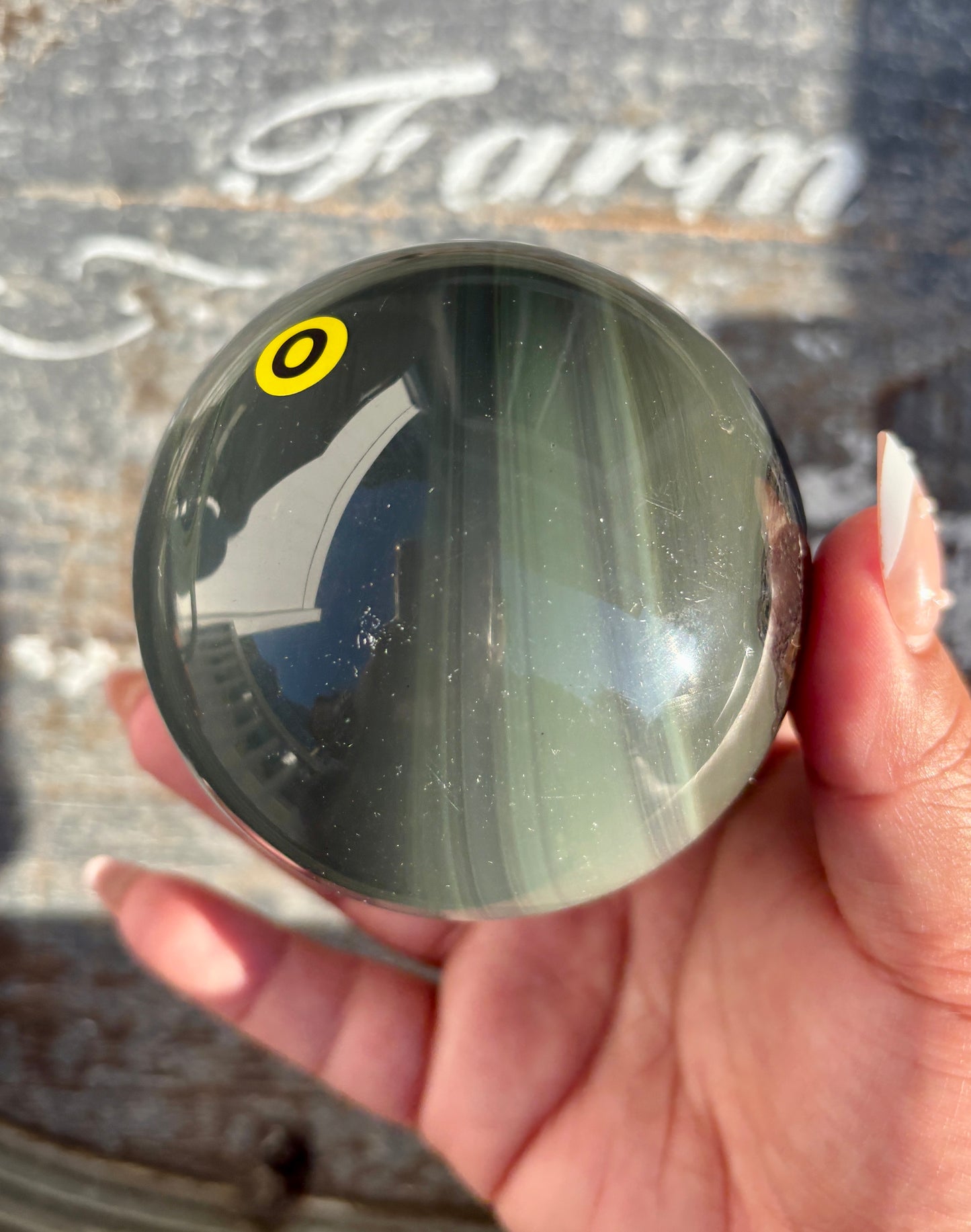 Rare Platinum Obsidian Large Sphere from Mexico | Opt O