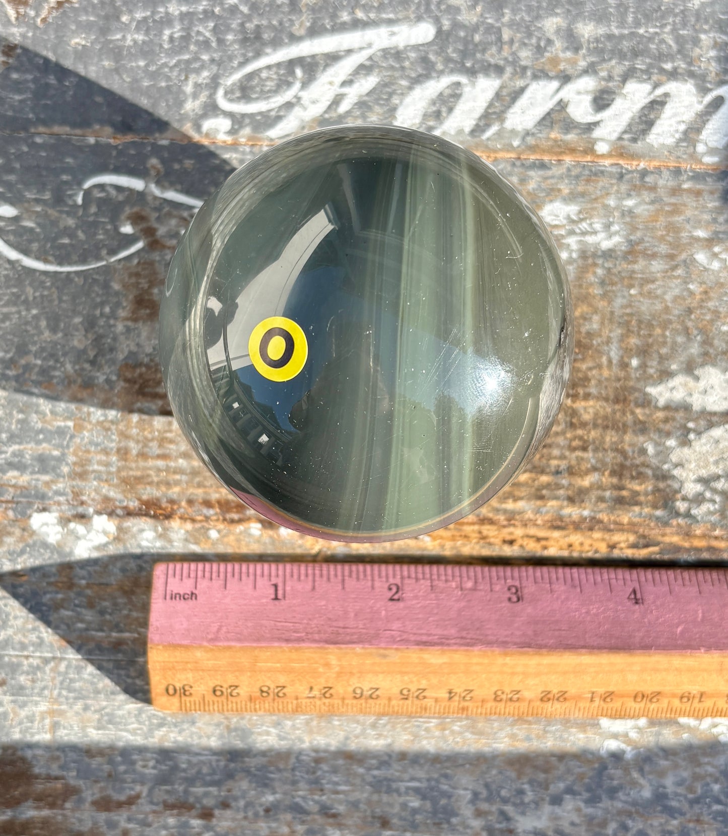 Rare Platinum Obsidian Large Sphere from Mexico | Opt O