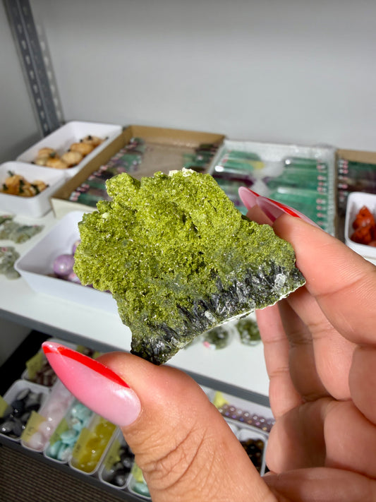 Gorgeous Epidote In Quartz Specimen | Turkey | Opt 90