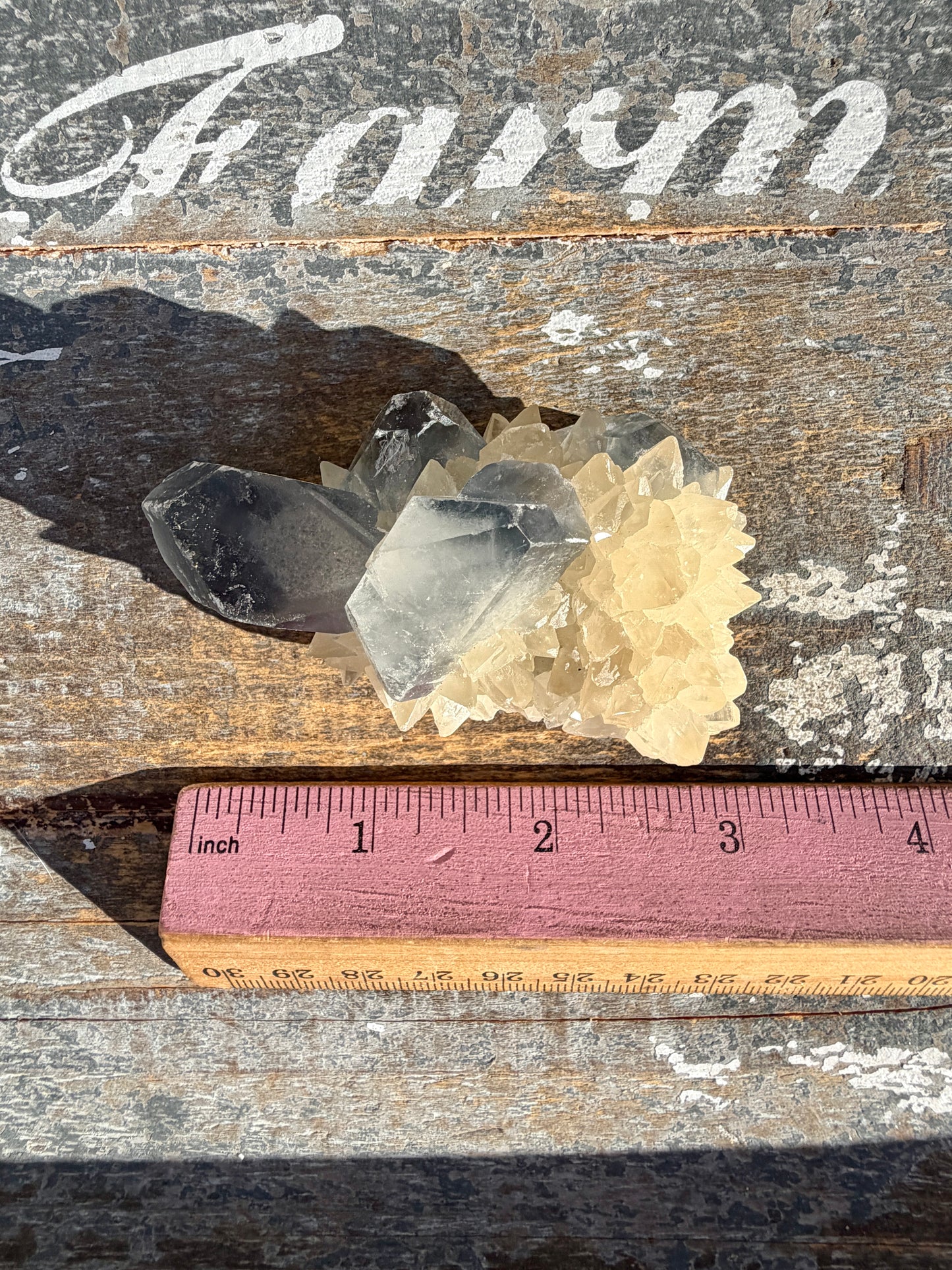 Gorgeous 1995 Celestine with Dogtooth Calcite from Afghanistan | Opt Y