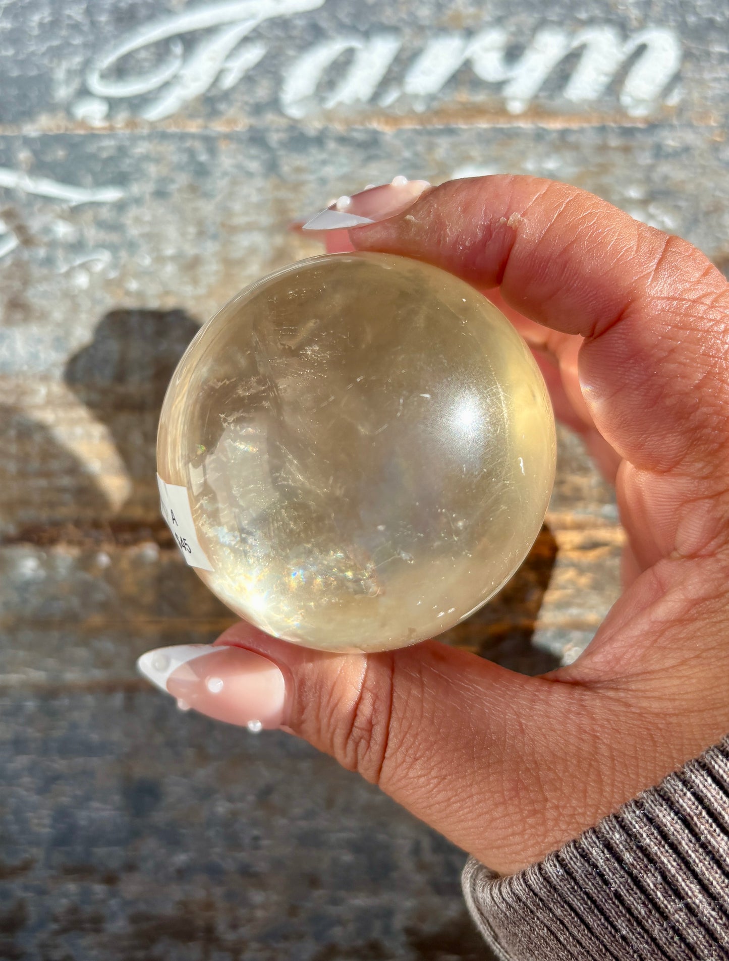 Gorgeous Optical Honey Calcite Sphere | A