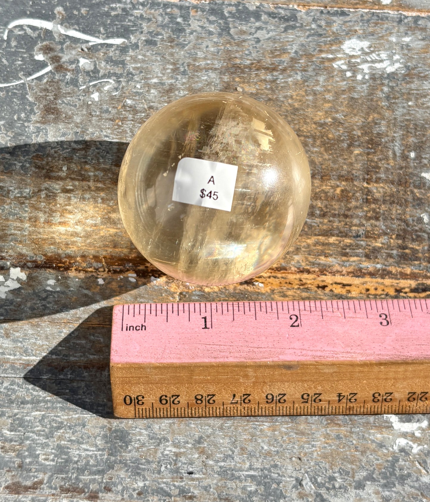 Gorgeous Optical Honey Calcite Sphere | A
