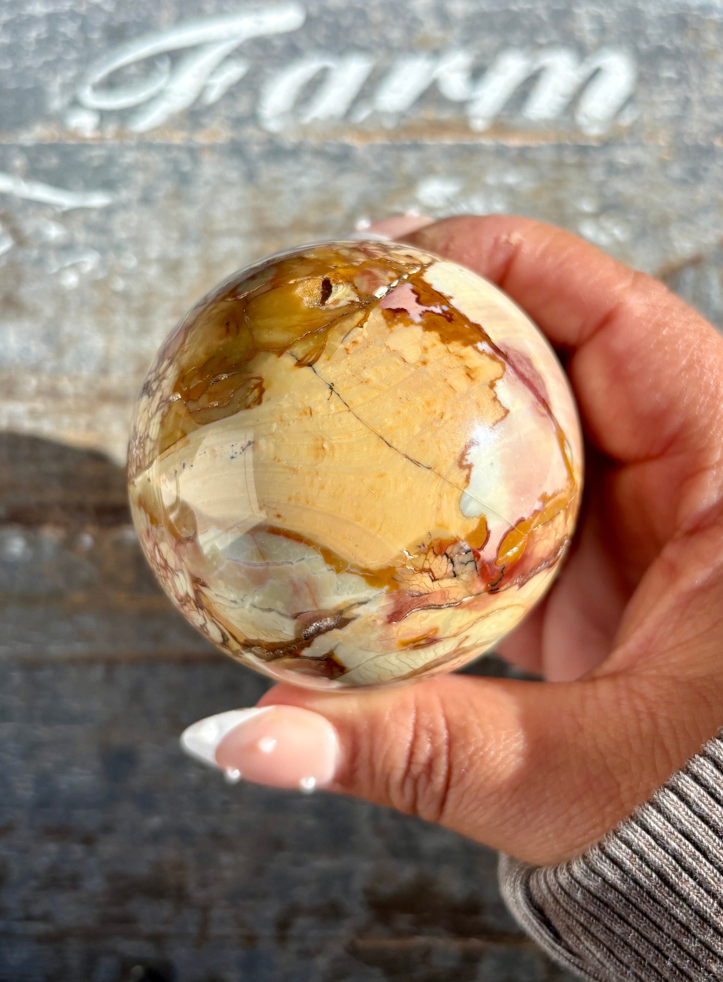 Gorgeous Ibis Jasper Sphere from Madagascar | Opt L