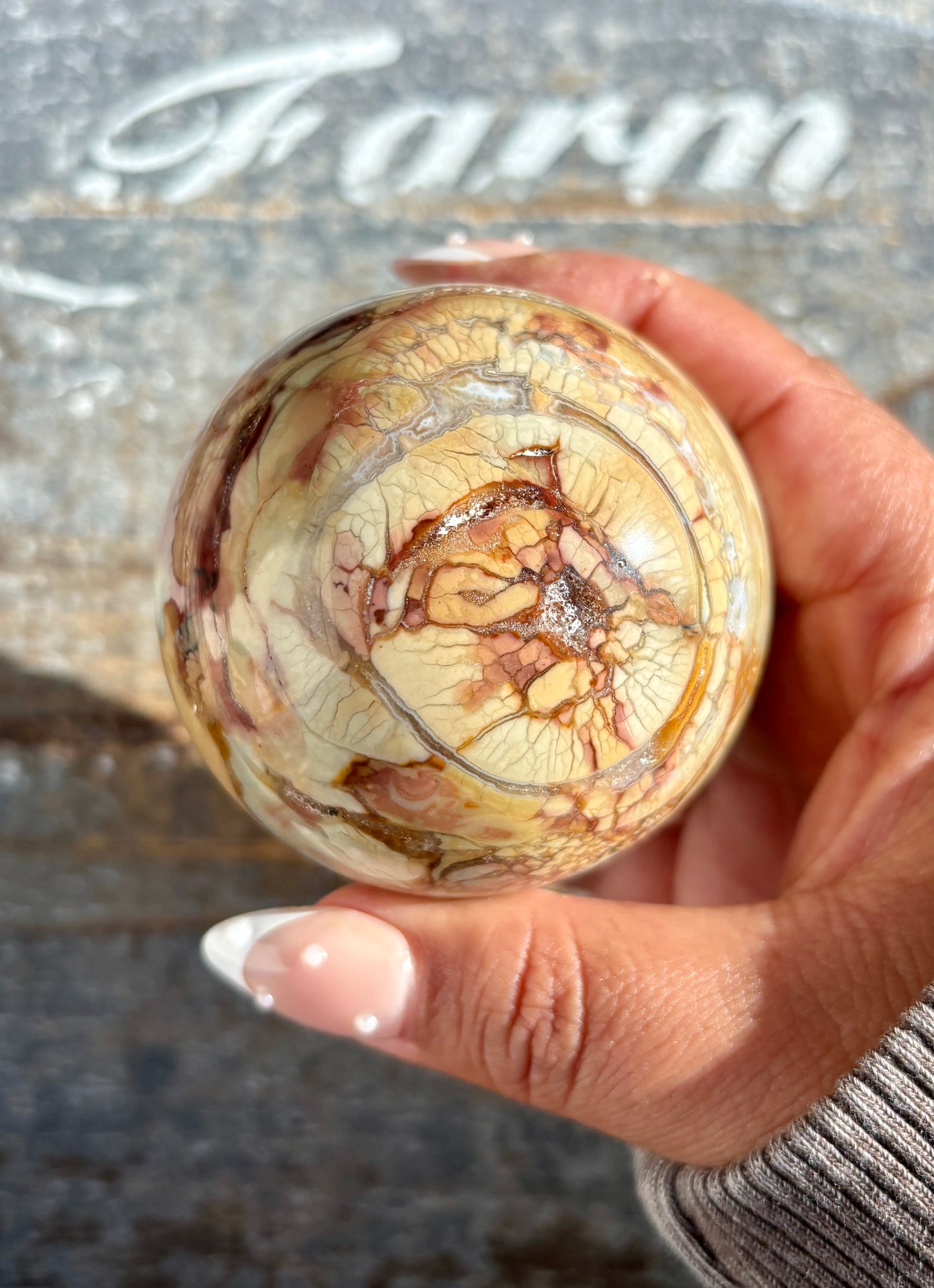 Gorgeous Ibis Jasper Sphere from Madagascar | Opt L