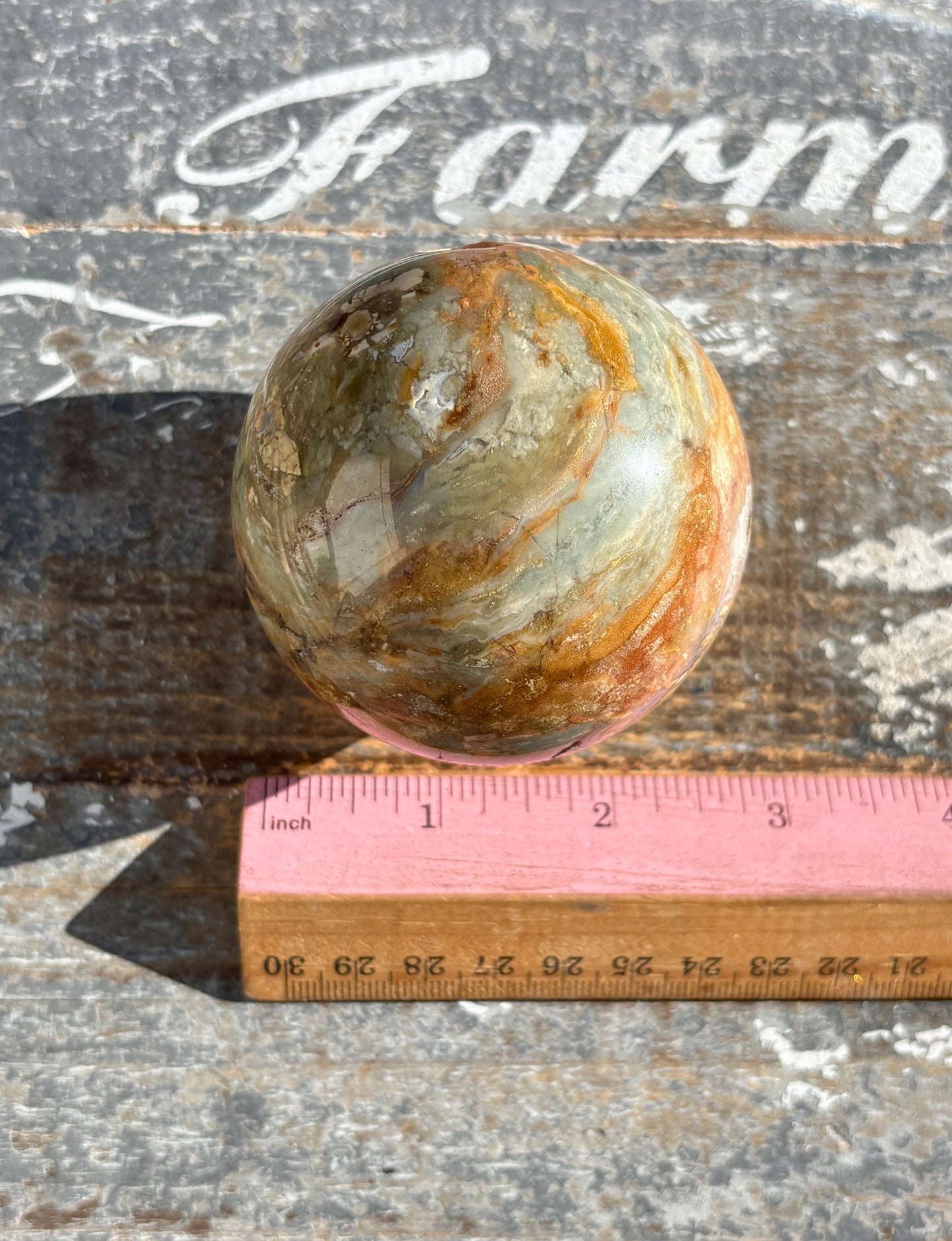 Gorgeous Ibis Jasper Sphere from Madagascar | Opt N