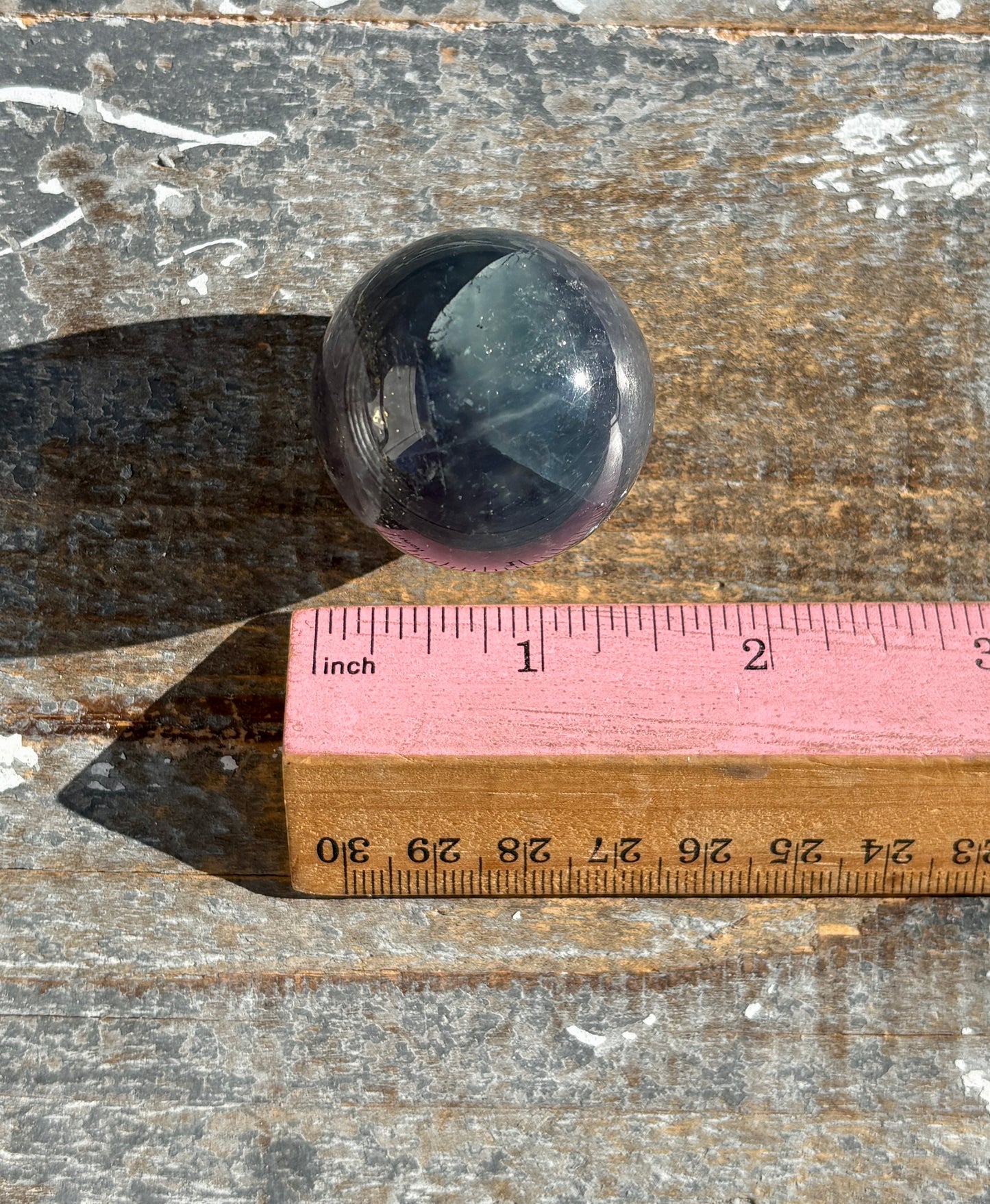 Gorgeous Blue Fluorite with Pyrite Sphere | Opt A