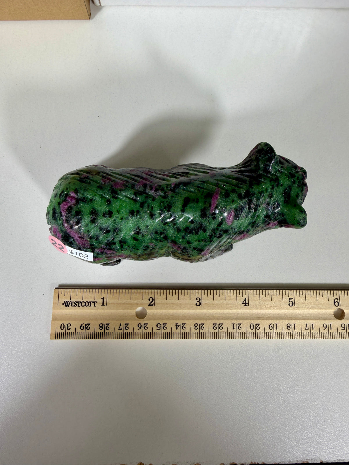 Unique Ruby In Zoisite Bear | UV Reactive | Opt 22