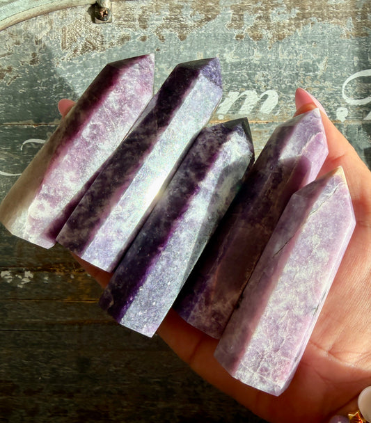 One (1) Lepidolite Tower
