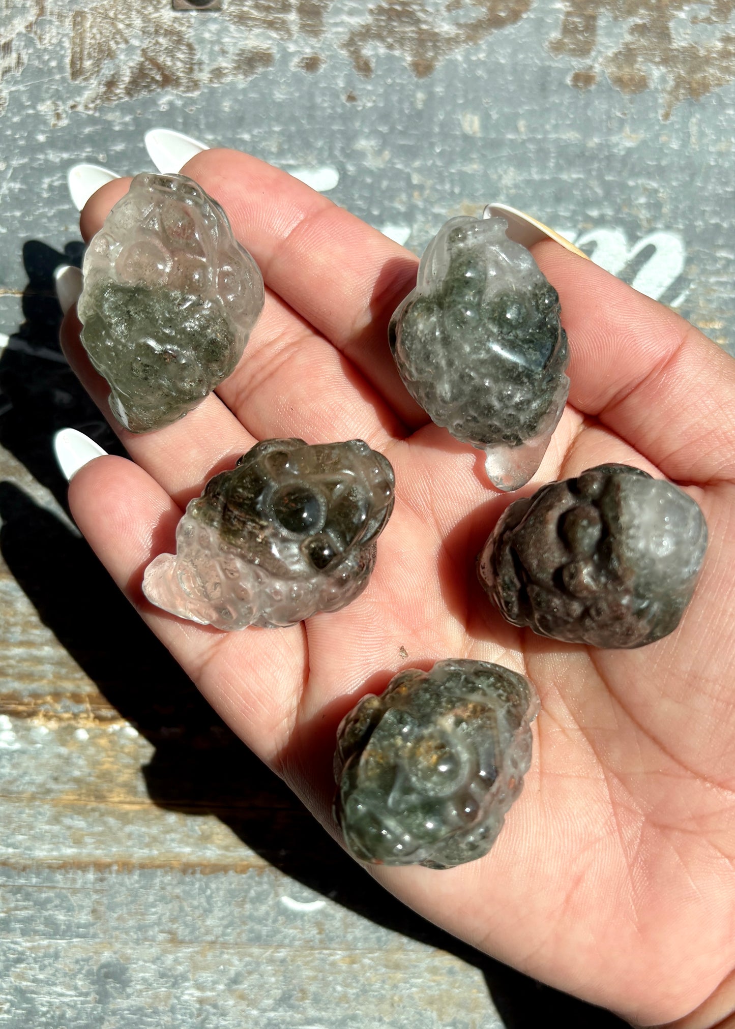 One (1) Garden Quartz Pocket Money Toad | Intuitively Chosen