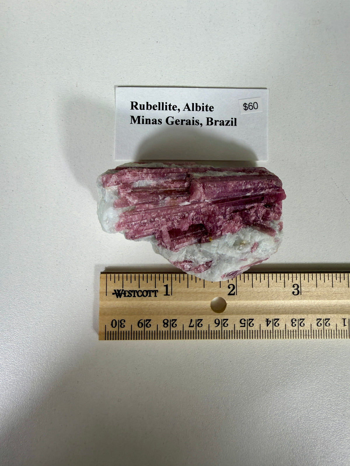 Gorgeous Pink Tourmaline in Quartz (Rubellite, Albite Minas Gerais, Brazil)