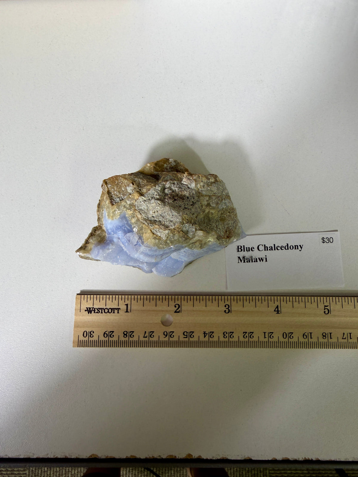 Gorgeous Blue Chalcedony w/ Druzy (Blue Lace Agate) | Malawi