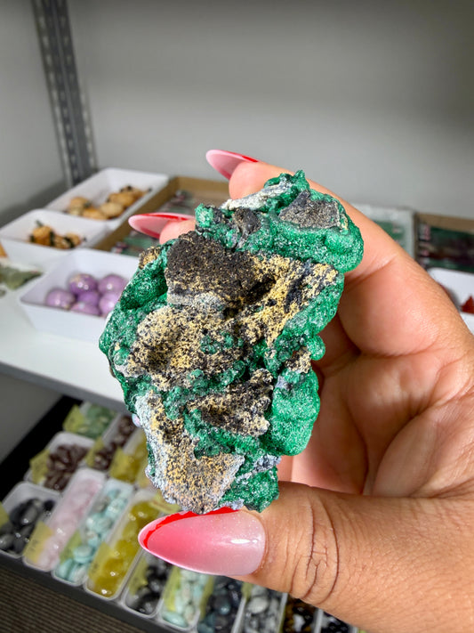 Gorgeous Raw Sparkly Malachite | The Congo