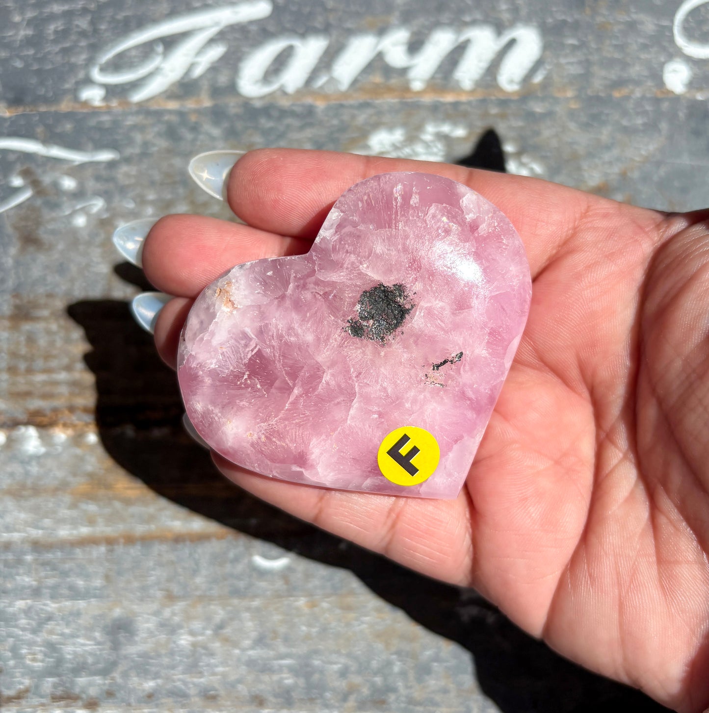 Gorgeous Pink Aragonite Heart from Pakistan | Opt F