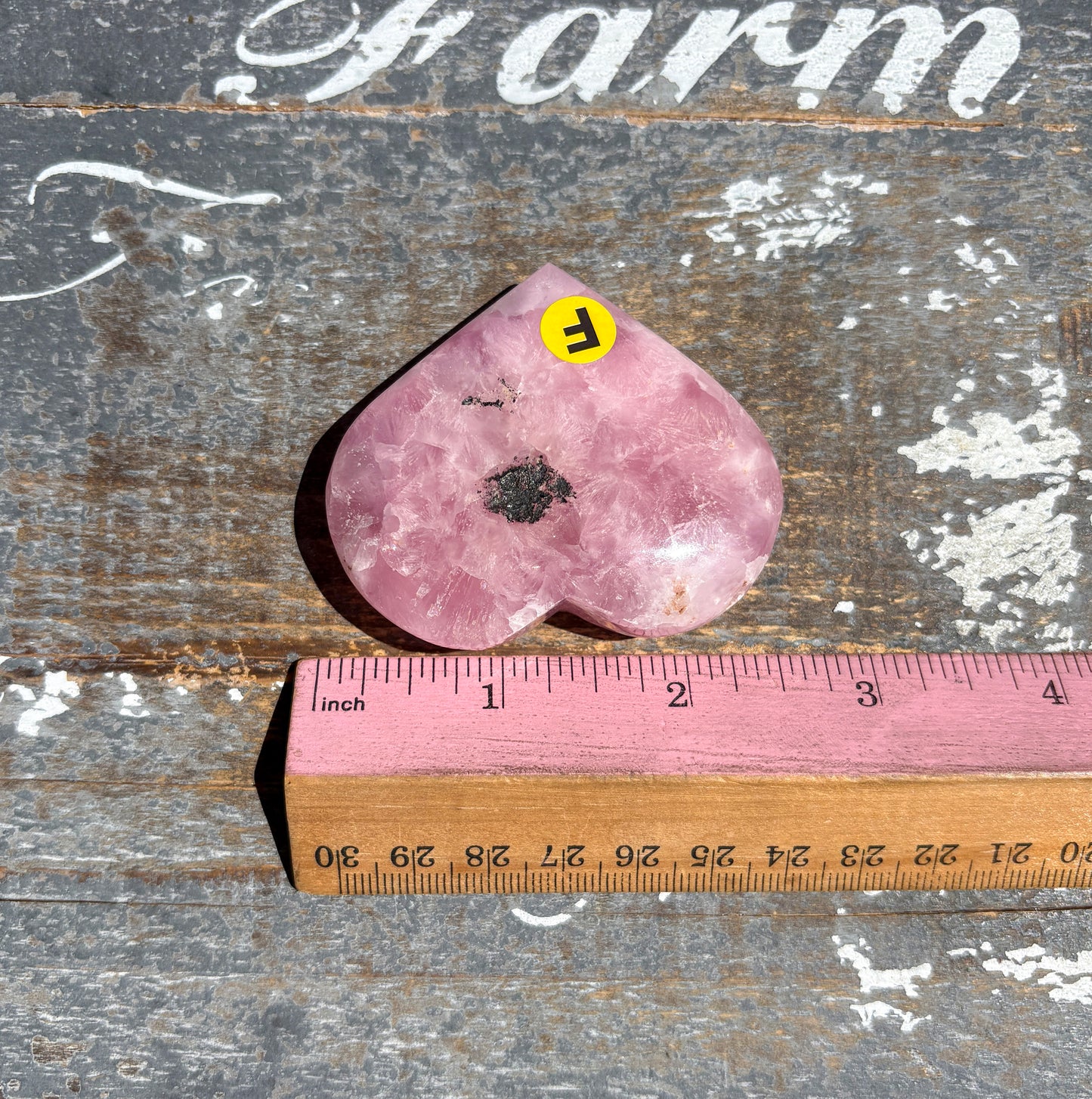 Gorgeous Pink Aragonite Heart from Pakistan | Opt F