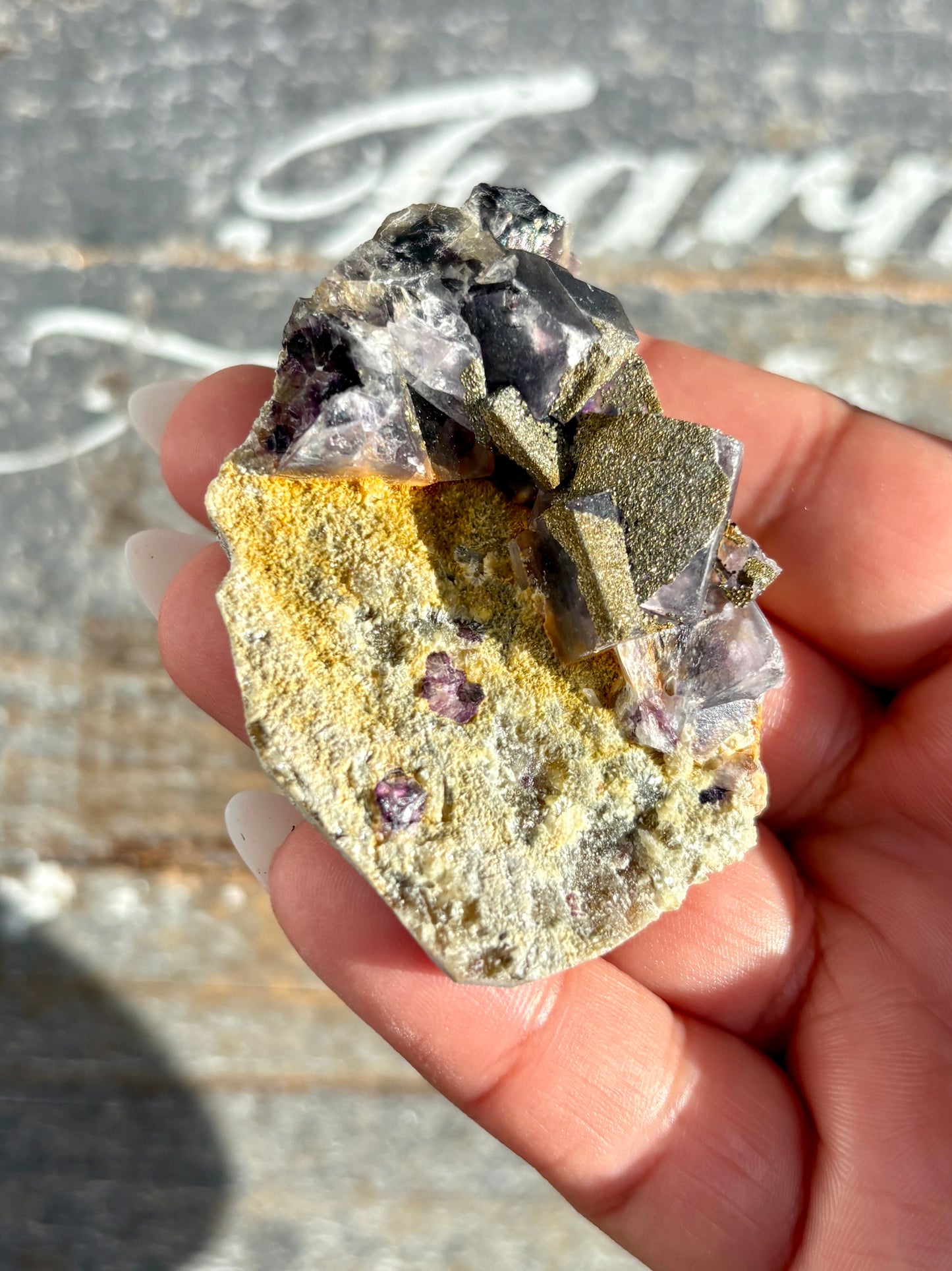 Gorgeous Yindu Fluorite with Pyrite Specimen from Mongolia | Opt I