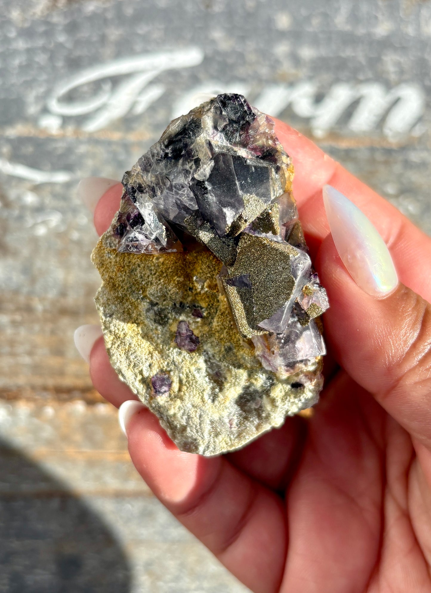 Gorgeous Yindu Fluorite with Pyrite Specimen from Mongolia | Opt I