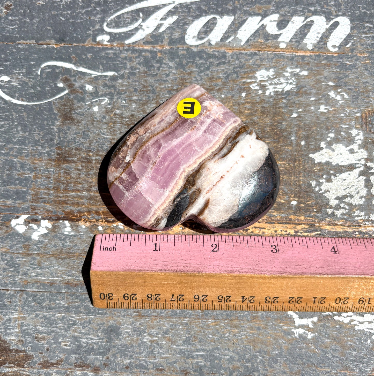 Gorgeous Pink Aragonite Heart from Pakistan | Opt E