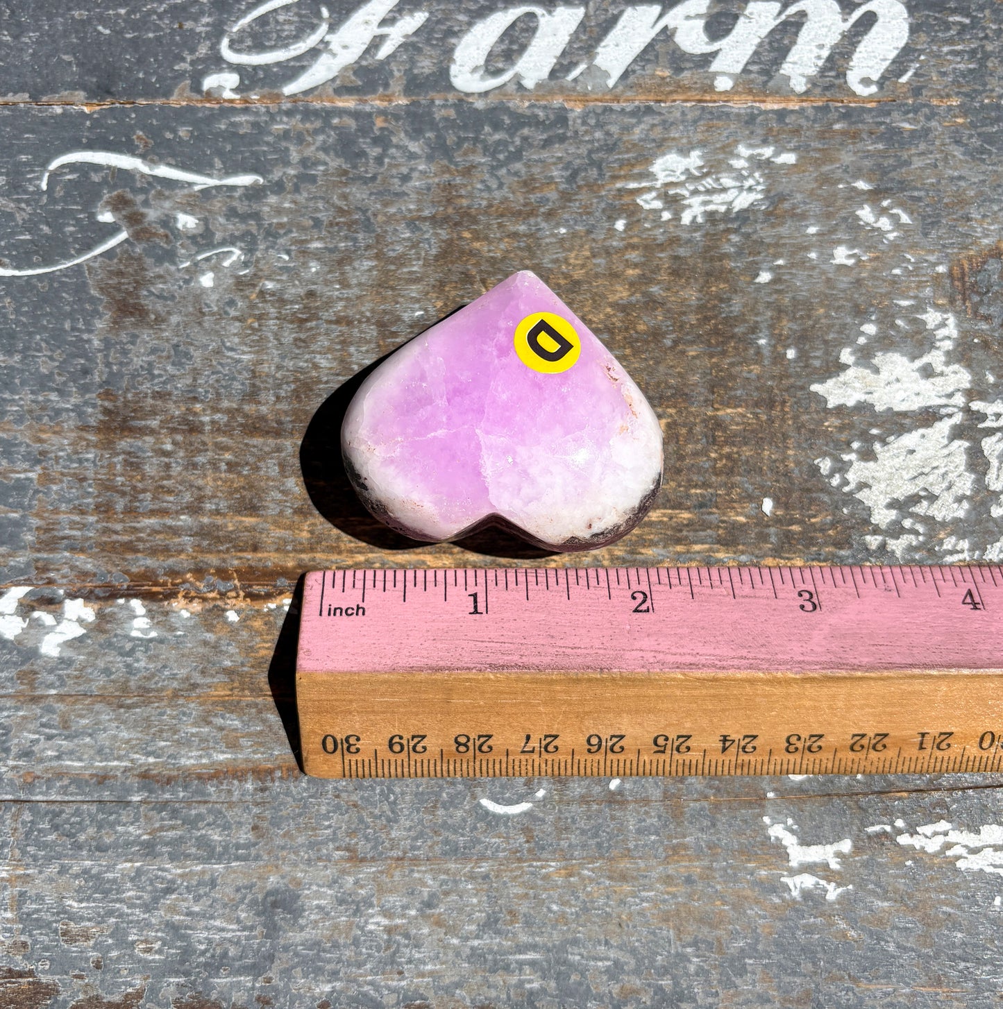 Gorgeous Pink Aragonite Heart from Pakistan | Opt D