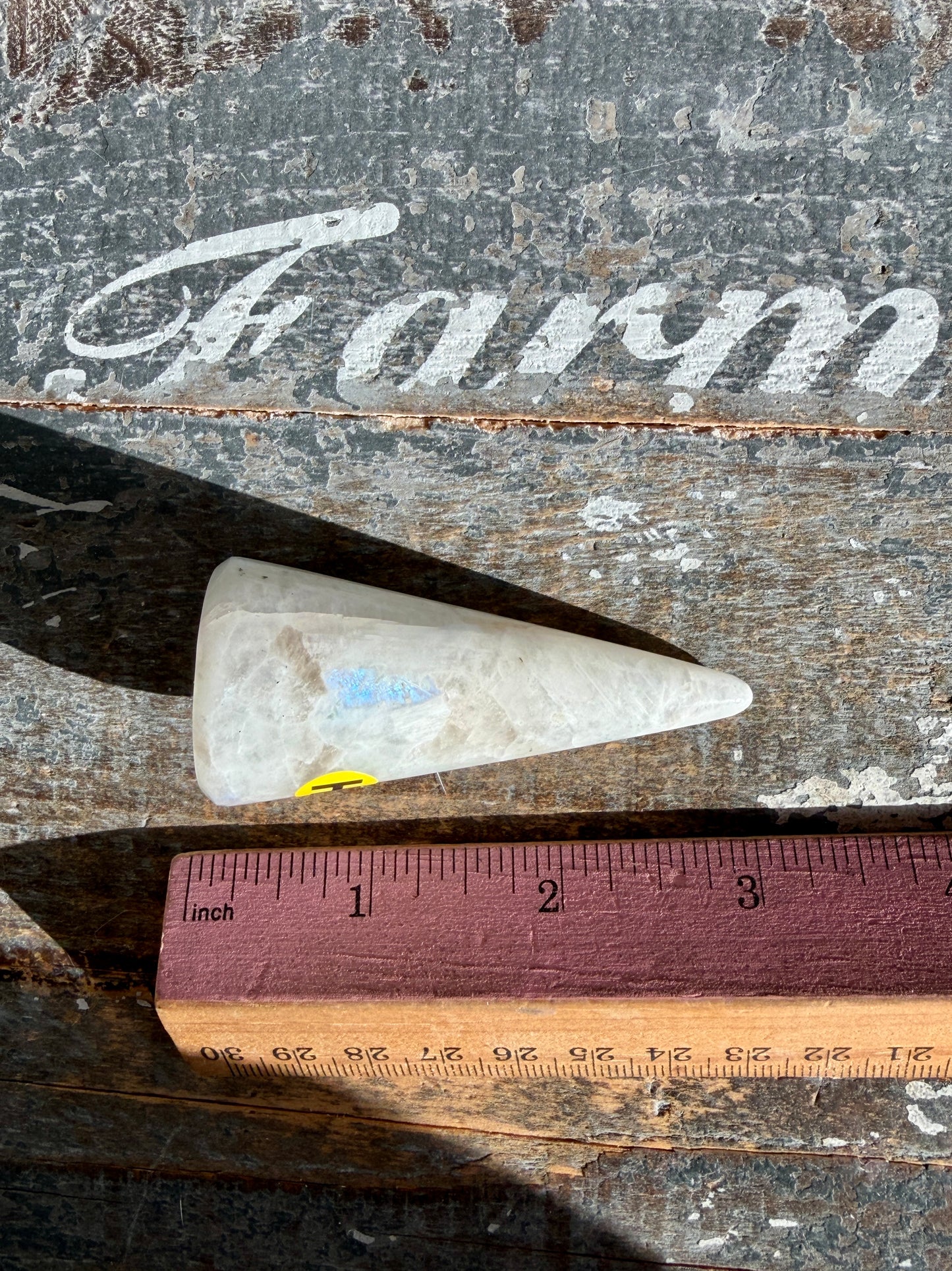 Flashy Rainbow Moonstone Ring Holder | Opt H