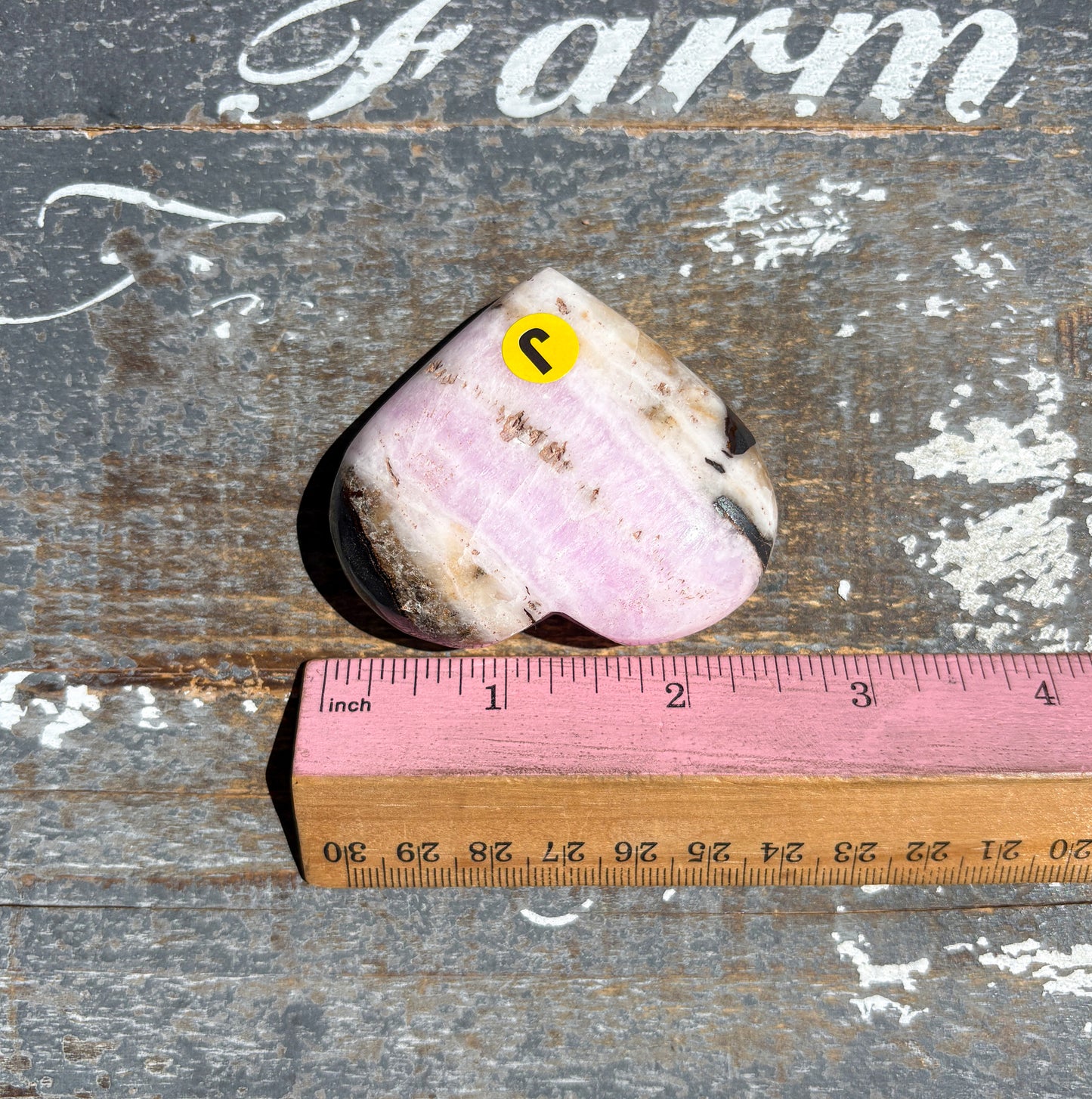 Gorgeous Pink Aragonite Heart from Pakistan | Opt J
