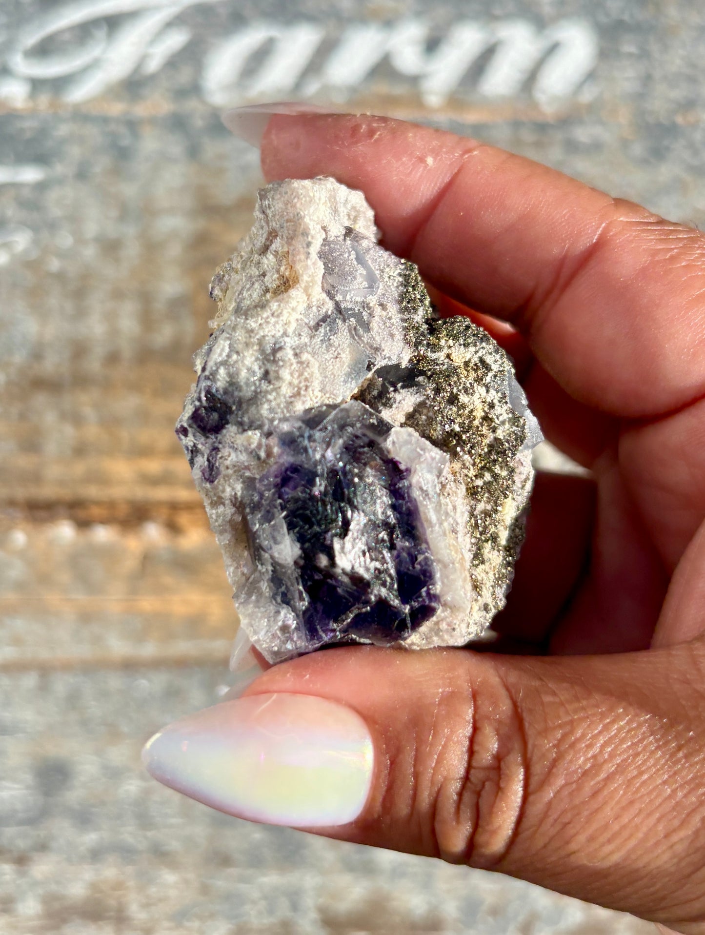 Gorgeous Yindu Fluorite with Pyrite Specimen from Mongolia | Opt K