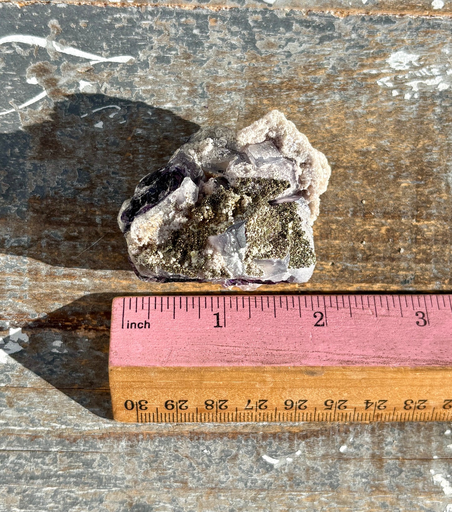 Gorgeous Yindu Fluorite with Pyrite Specimen from Mongolia | Opt K
