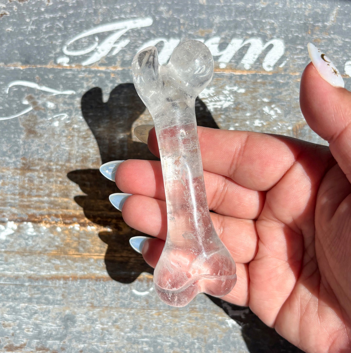 Adorable Clear Quartz Bone | Y
