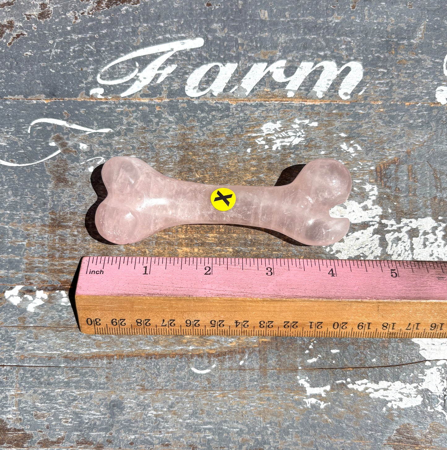 Adorable Rose Quartz Bone | X