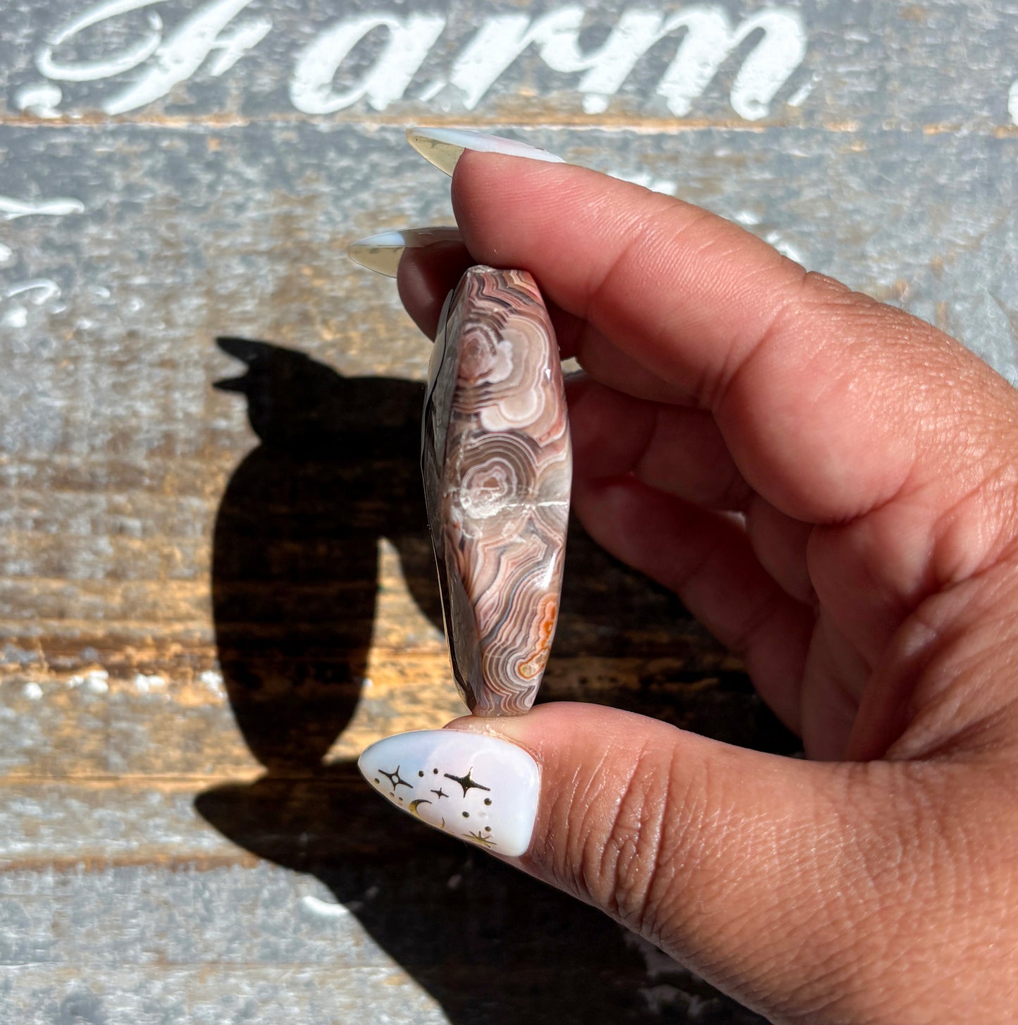 Gorgeous High Quality Crazy Lace Agate Heart from Mexico | I