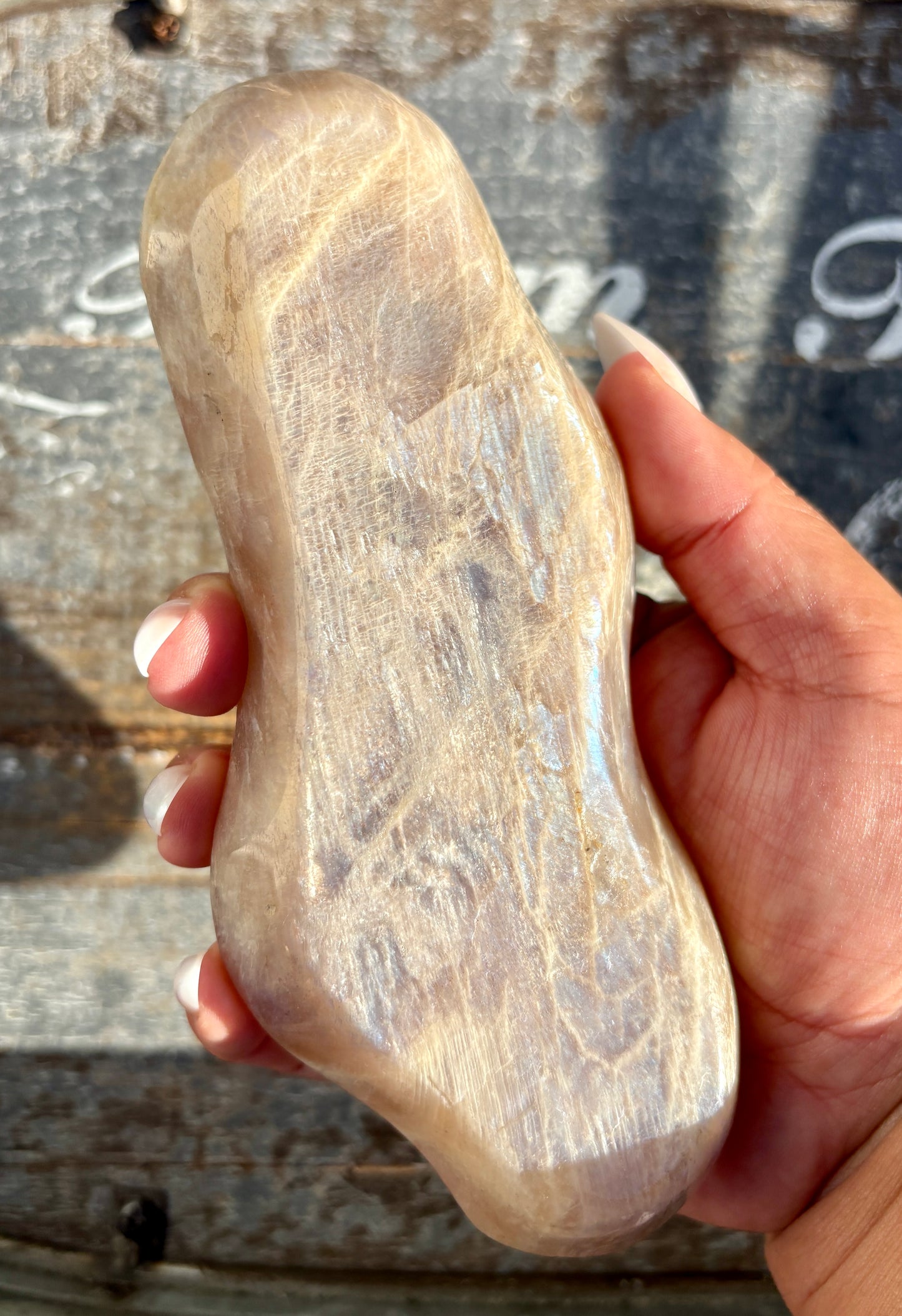 Gorgeous Moonstone Bowl with Blue Flash | Opt E