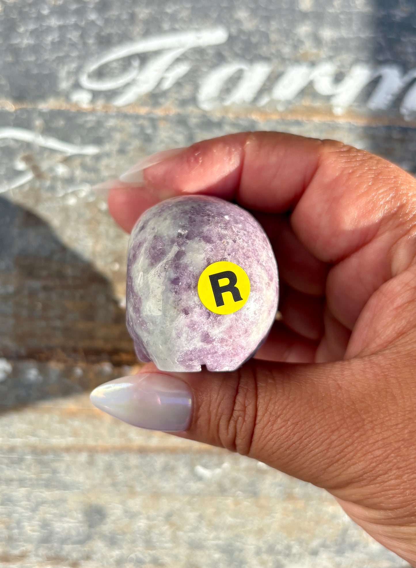 Lepidolite Skull | Opt R