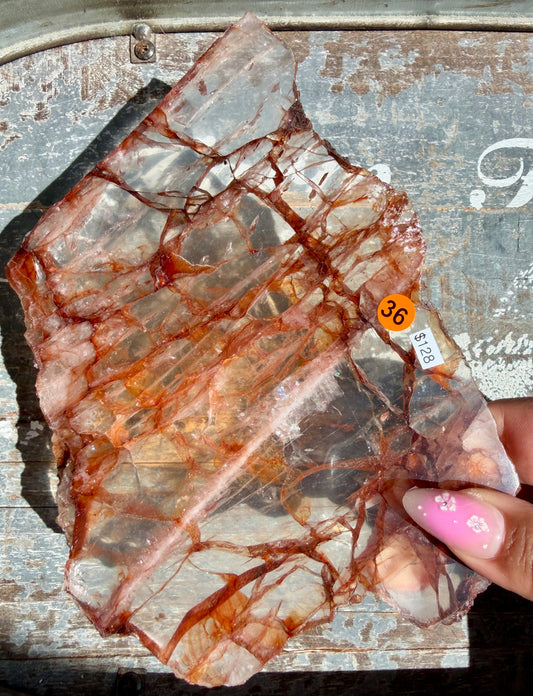 Gorgeous Fire Quartz Slab | Opt 36