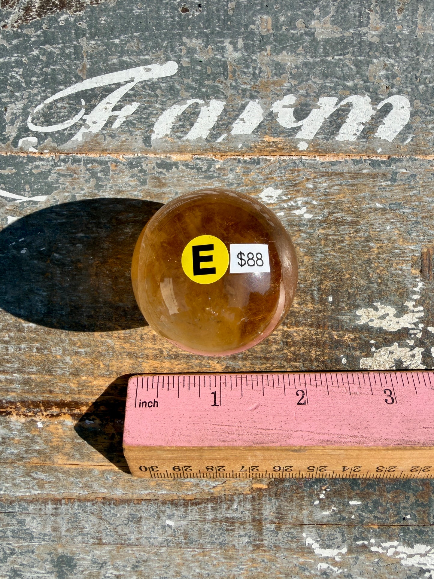 Gorgeous Natural Citrine Sphere from the Congo | Opt E