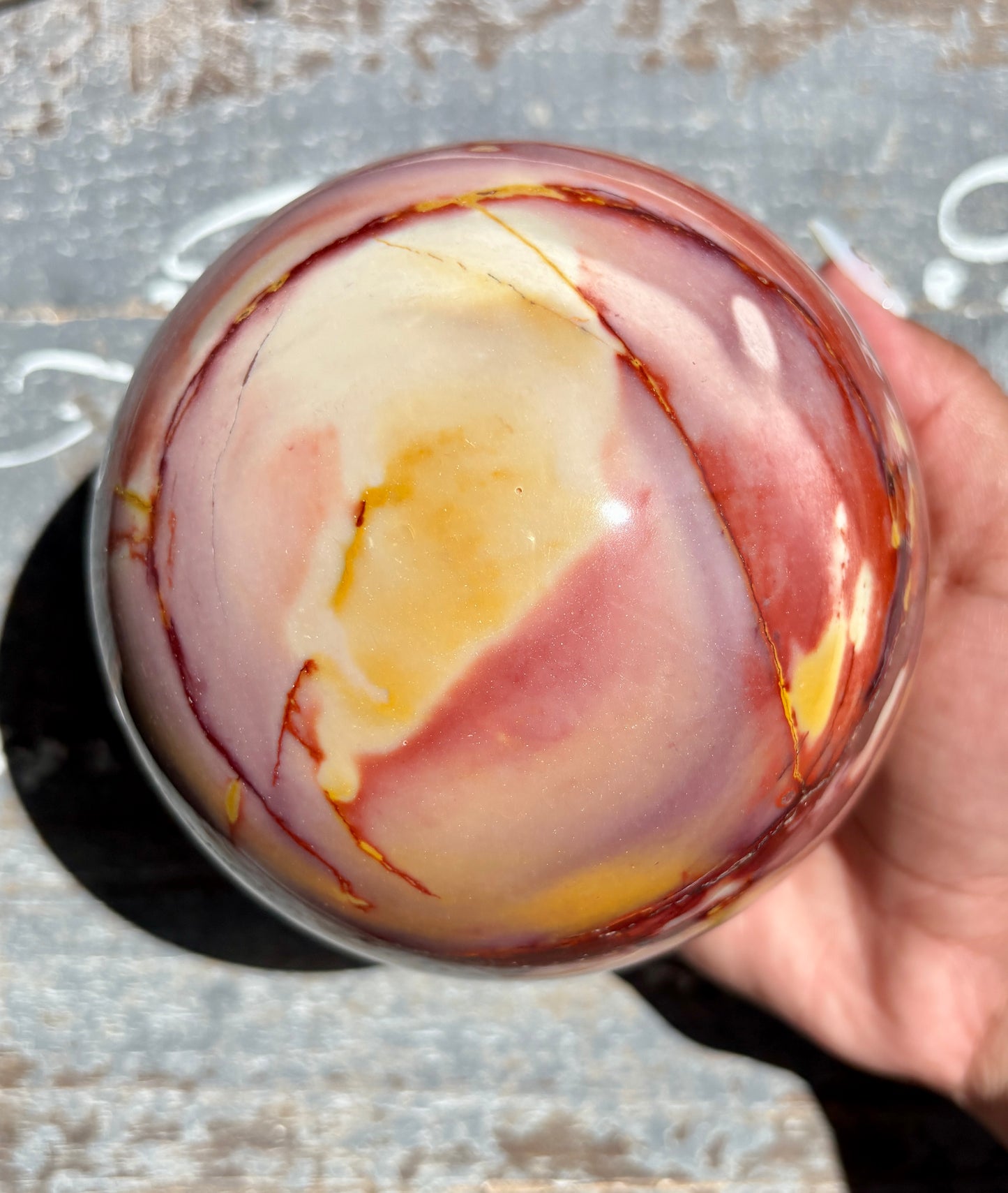 Gorgeous XL Mookaite Sphere from Australia