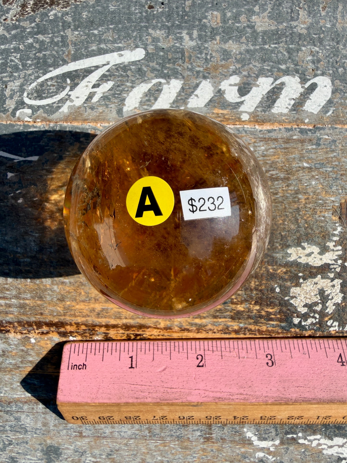 Gorgeous Natural Citrine Sphere from the Congo | Opt A