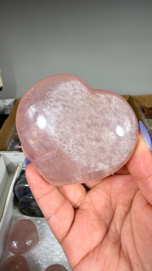 Gorgeous Rose Quartz Heart | Opt 17