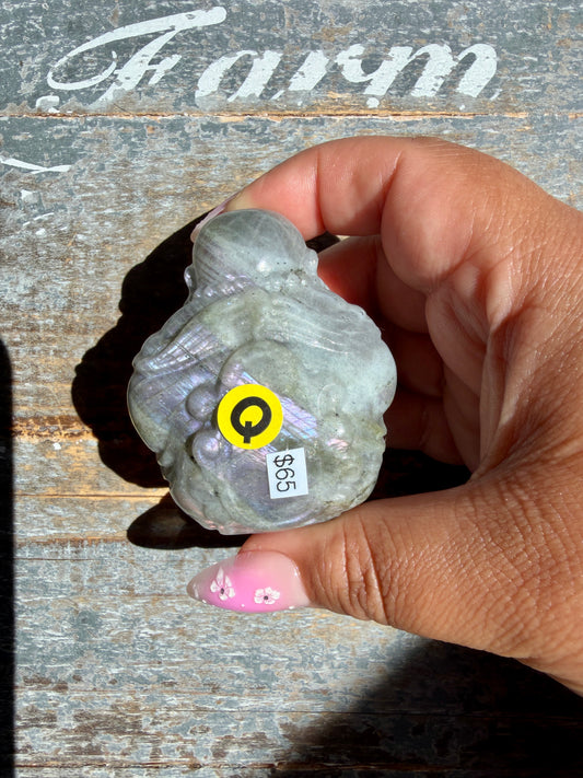 Gorgeous Labradorite Buddha | Opt Q