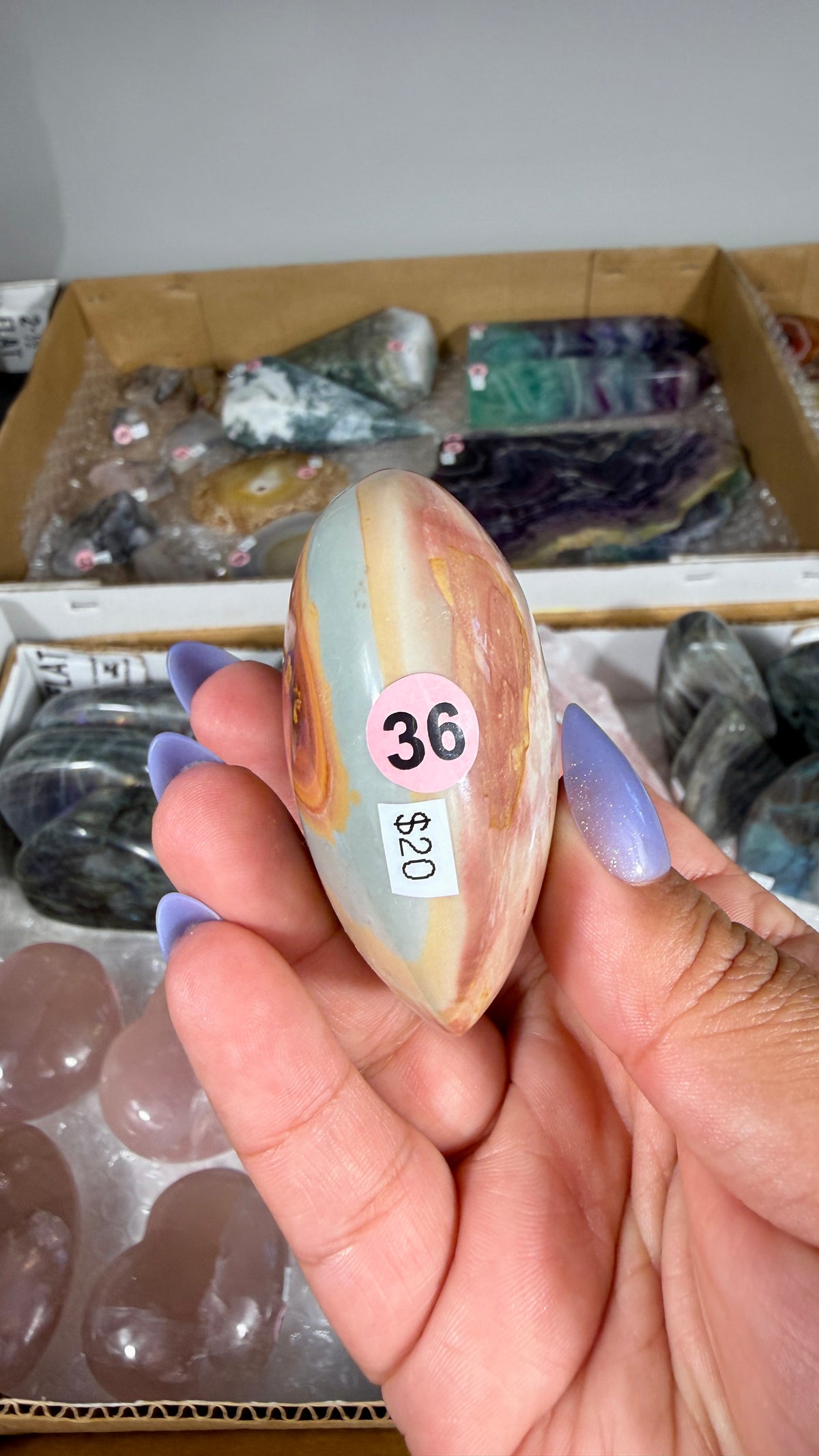 Gorgeous Polychrome Jasper Heart | Opt 36