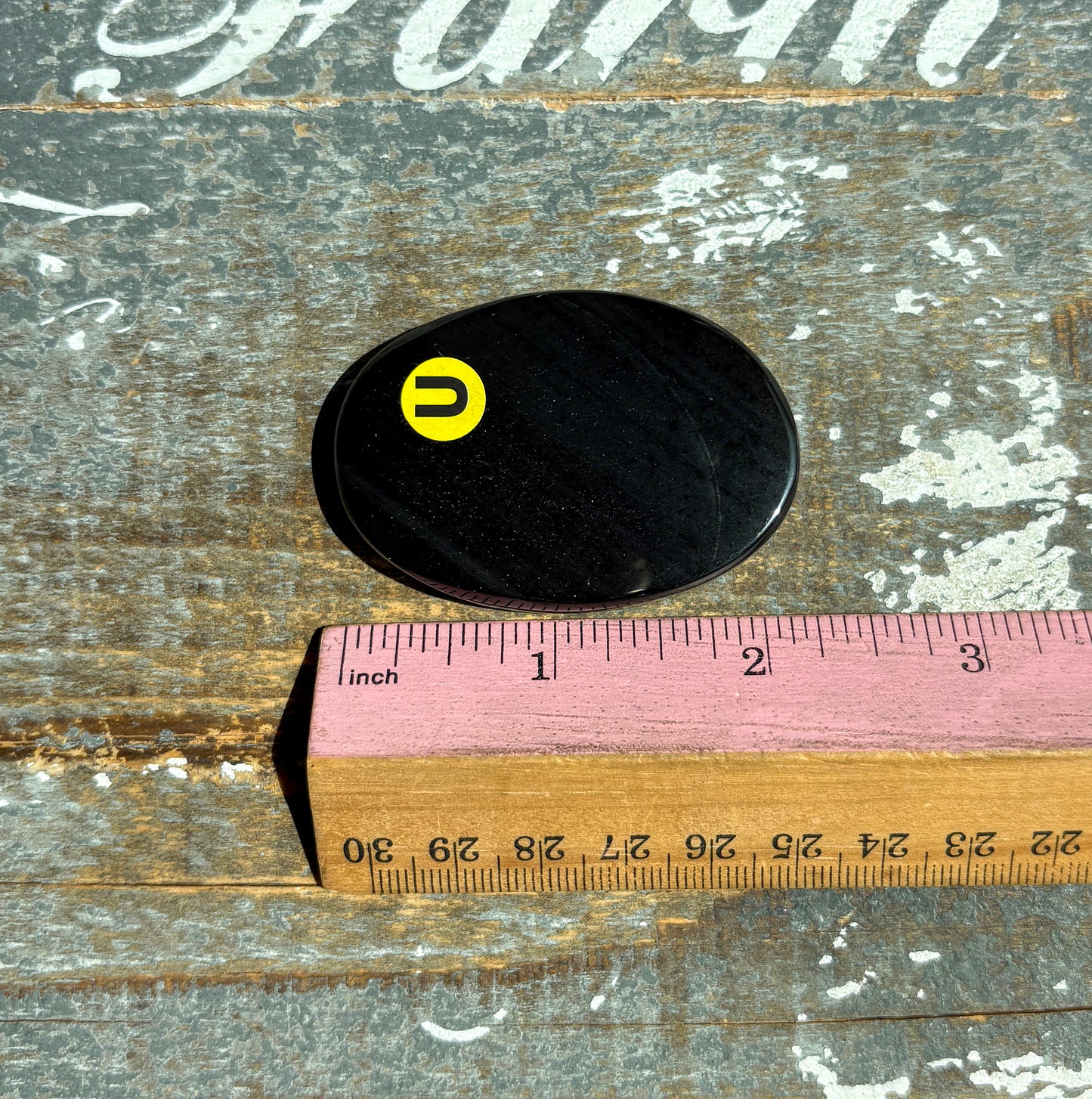 Gorgeous Midnight Lace Obsidian Palm Stone from Armenia | U