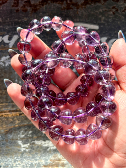 One (1) Gorgeous High Quality Amethyst Bracelet | 12mm