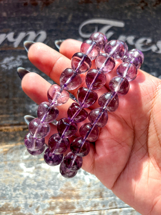 One (1) Gorgeous High Quality Amethyst Bracelet | 12mm