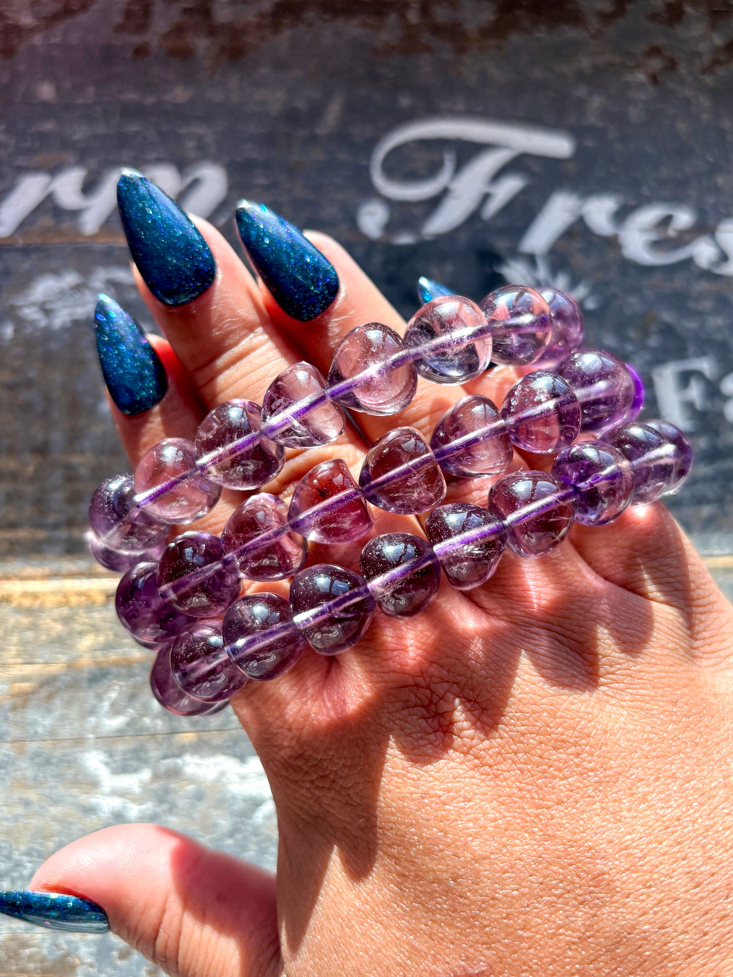 One (1) Gorgeous High Quality Amethyst Bracelet | 12mm