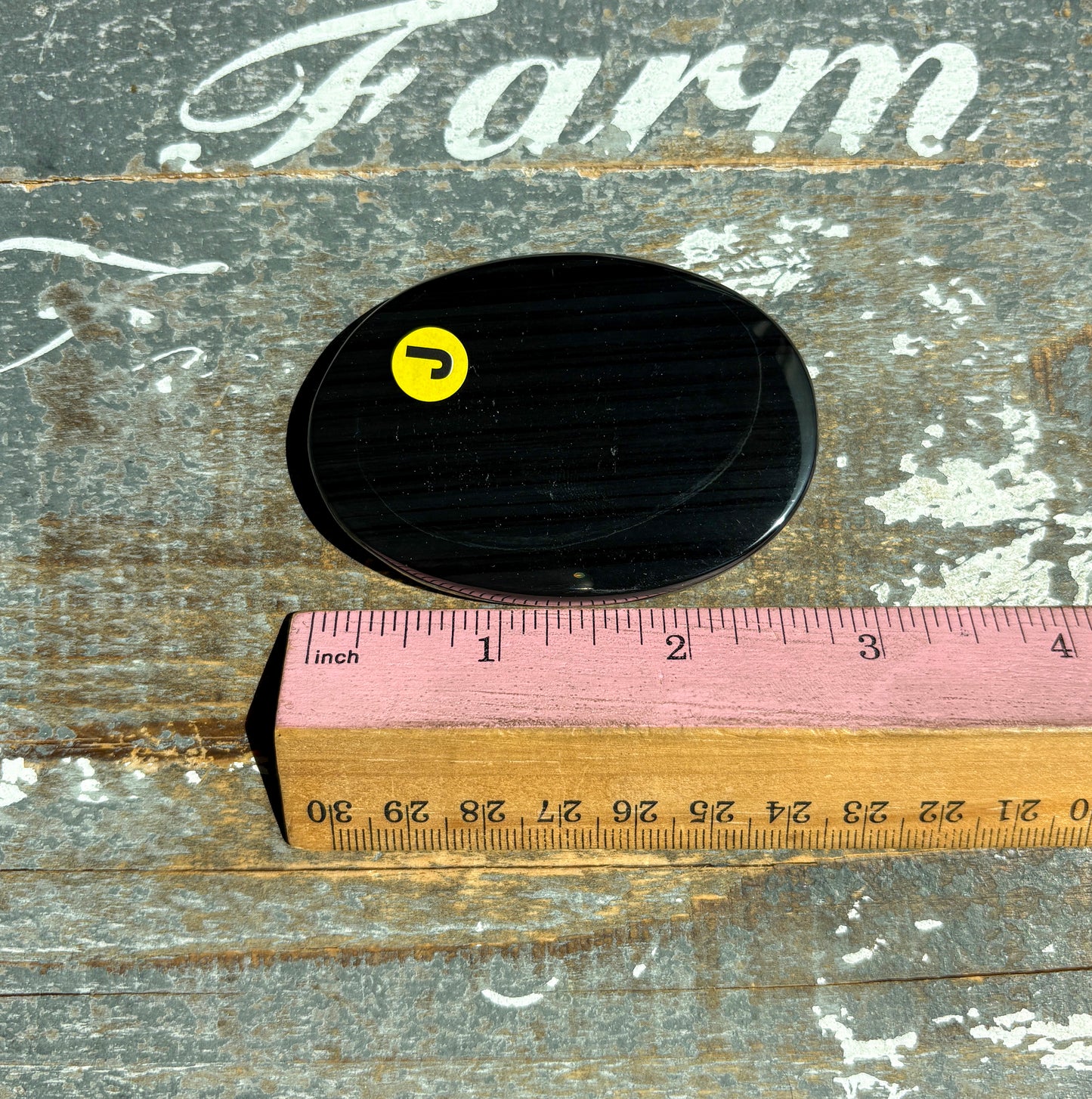 Gorgeous Midnight Lace Obsidian Palm Stone from Armenia | J