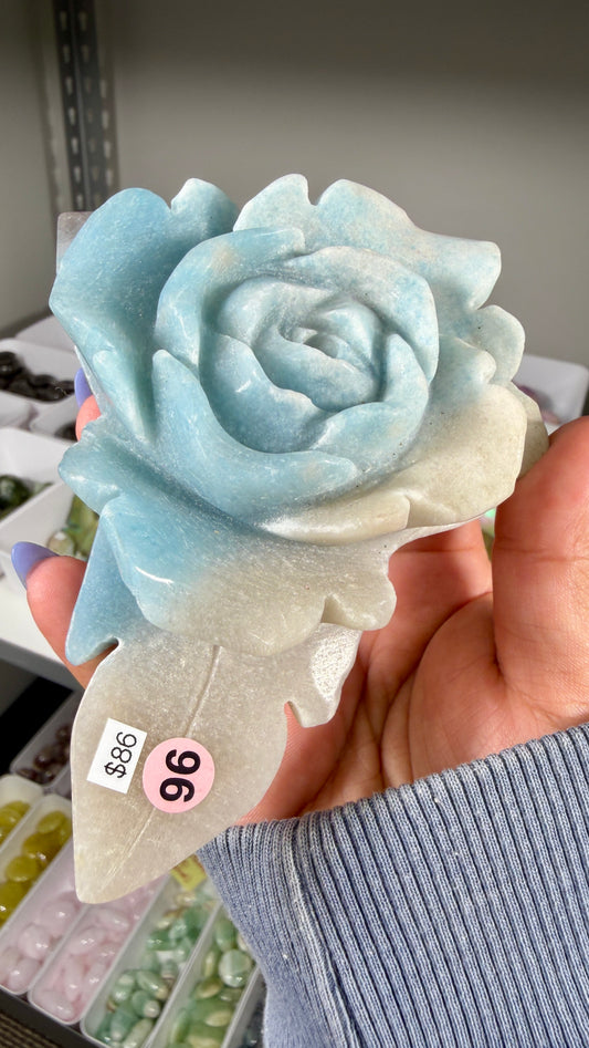 Gorgeous Hand Carved Trolleite Flower | Opt 96